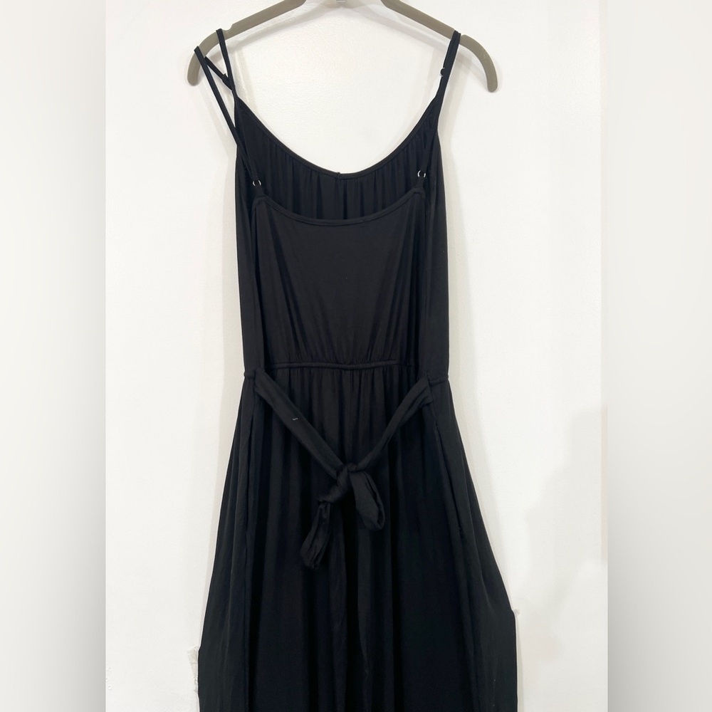 Cider V-Neck Solid Knotted Wide Leg Jumpsuit - image 5
